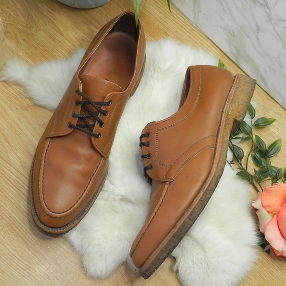 Allen Edmonds Mens Hudson brown Derby Dress shoes - Picture 5 of 8